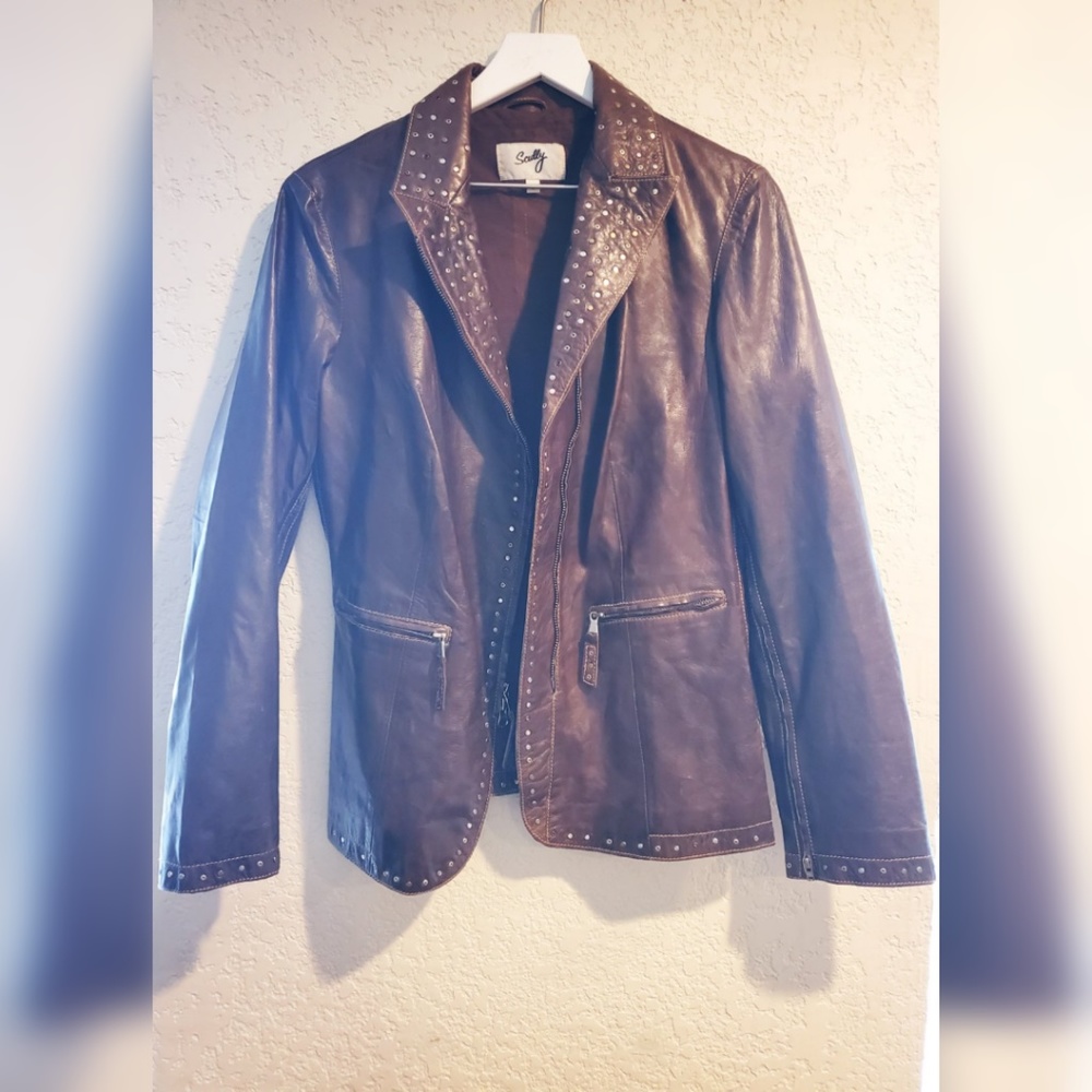 Scully Studded Leather Jacket